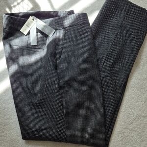 TALBOT'S Black and White Patterned Pants NWT